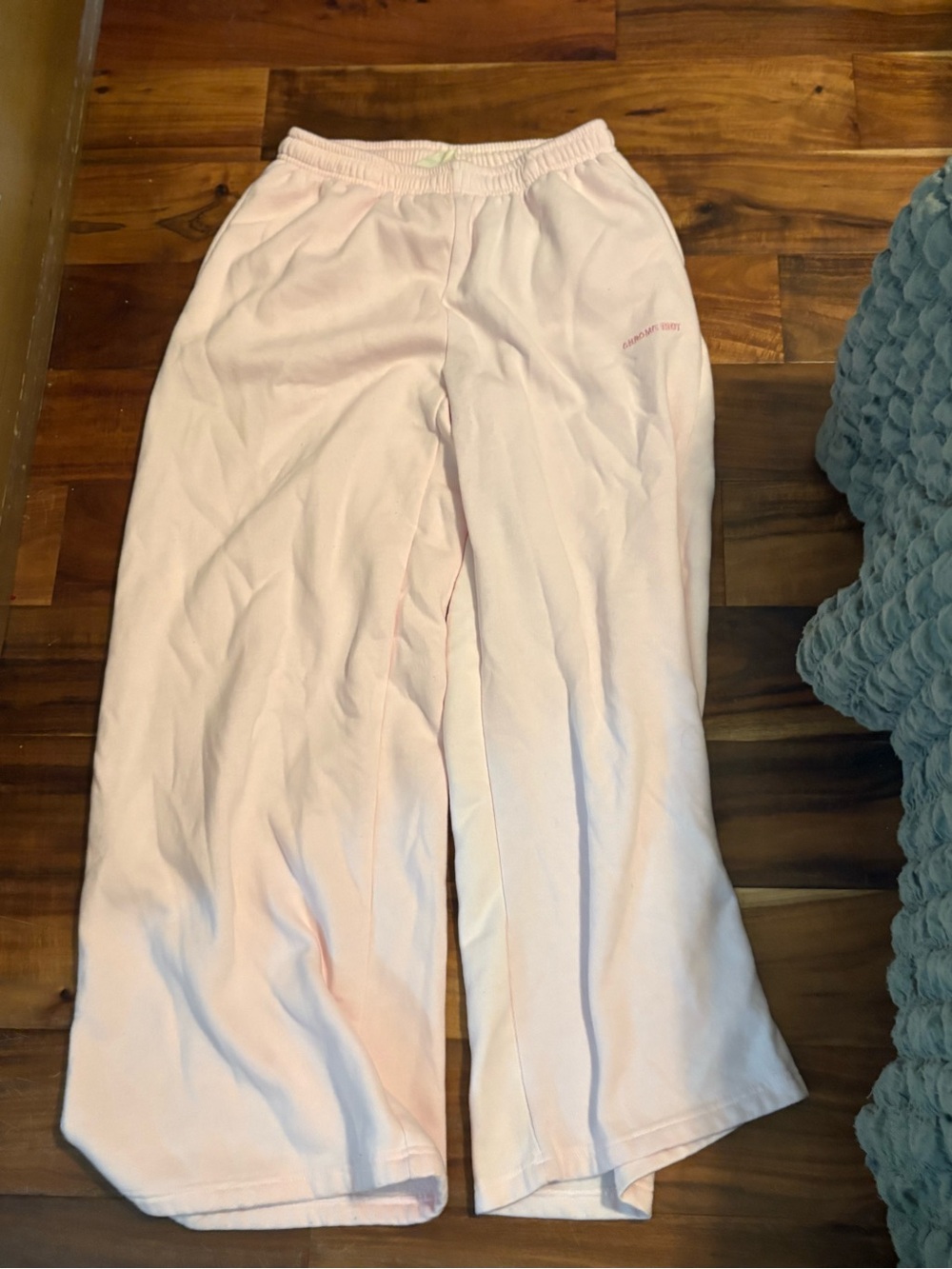Chrome Riot Pink Wide Leg Sweatpants Lounge Pants (1385)
